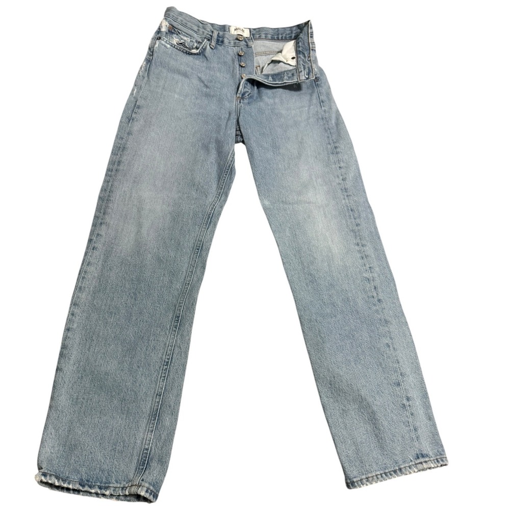 AGOLDE 90's Mid Rise Loose Fit Jeans Light Wash Organic Cotton 26 A069D-1141
